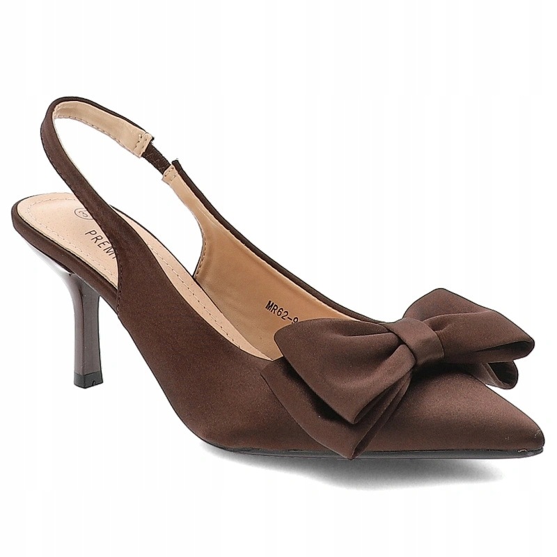 Dámské lodičky D&a od firmy S.Barski, čokoládové, MR62-9107 Chocolate