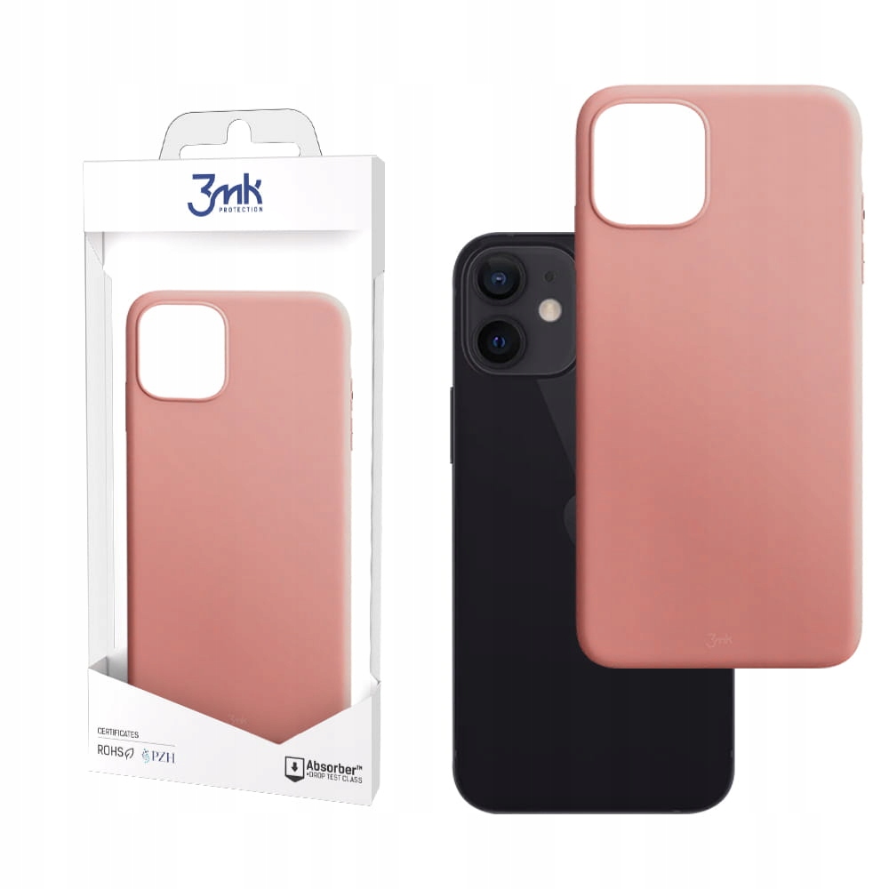 

Różowe odporne etui do iPhone 12 Mini 3mk MattCase