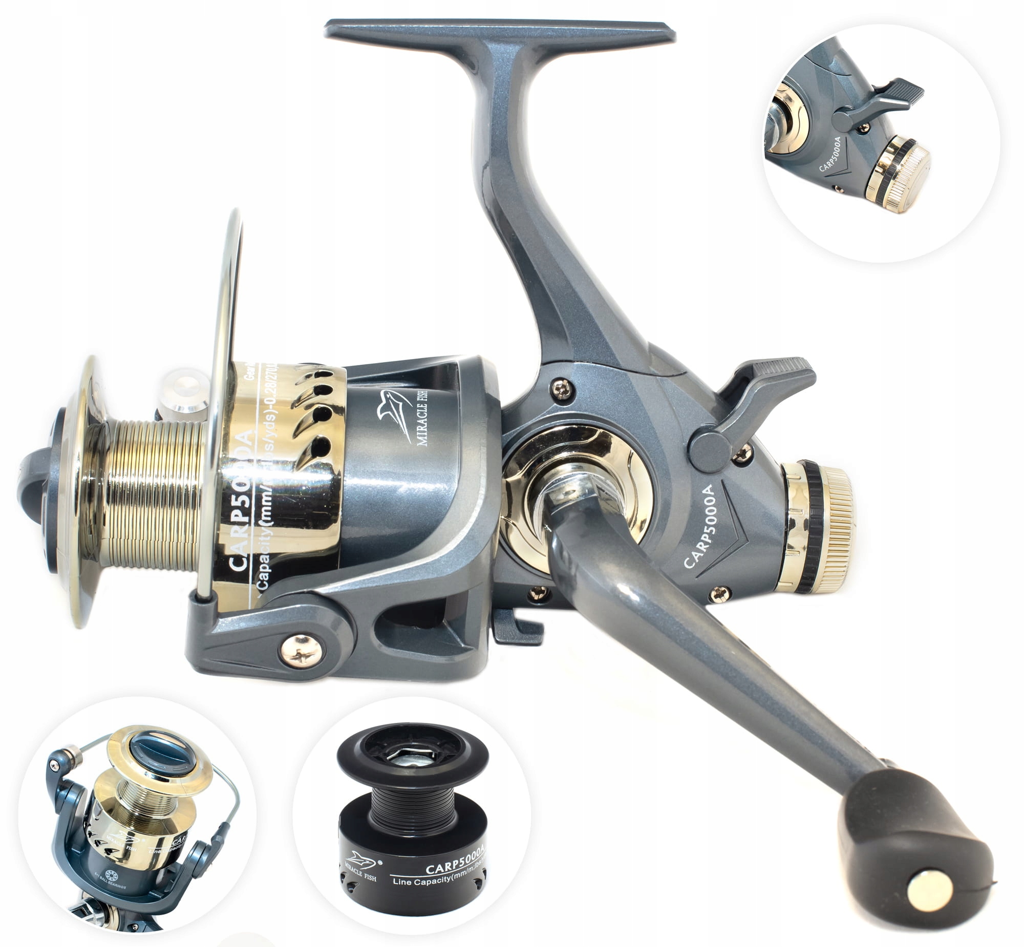 

Kołowrotek Miracle Fish CARP4000A Wolny Bieg: