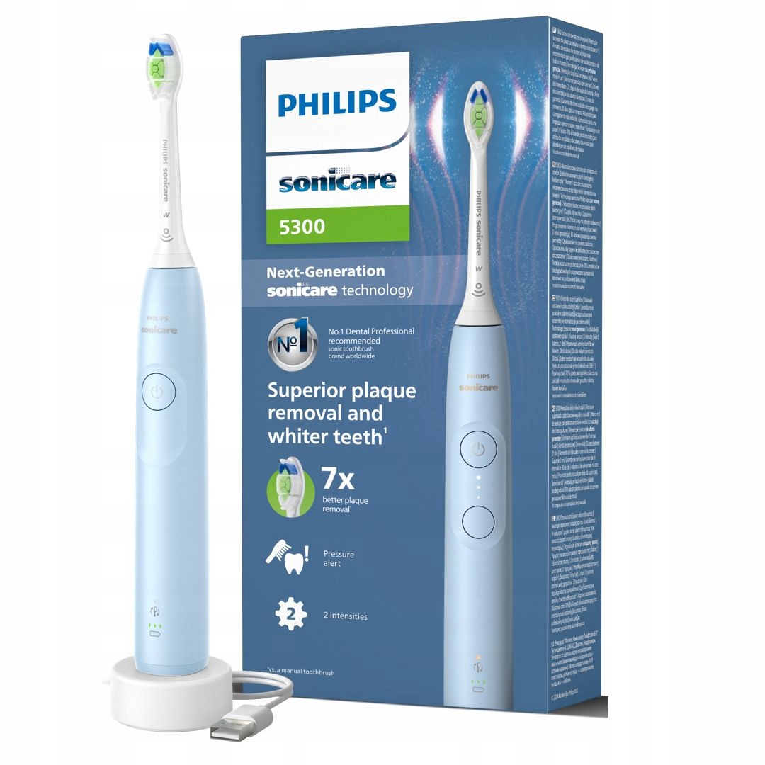 Philips Sonicare 5300 szczoteczka soniczna niebieska HX7106/01
