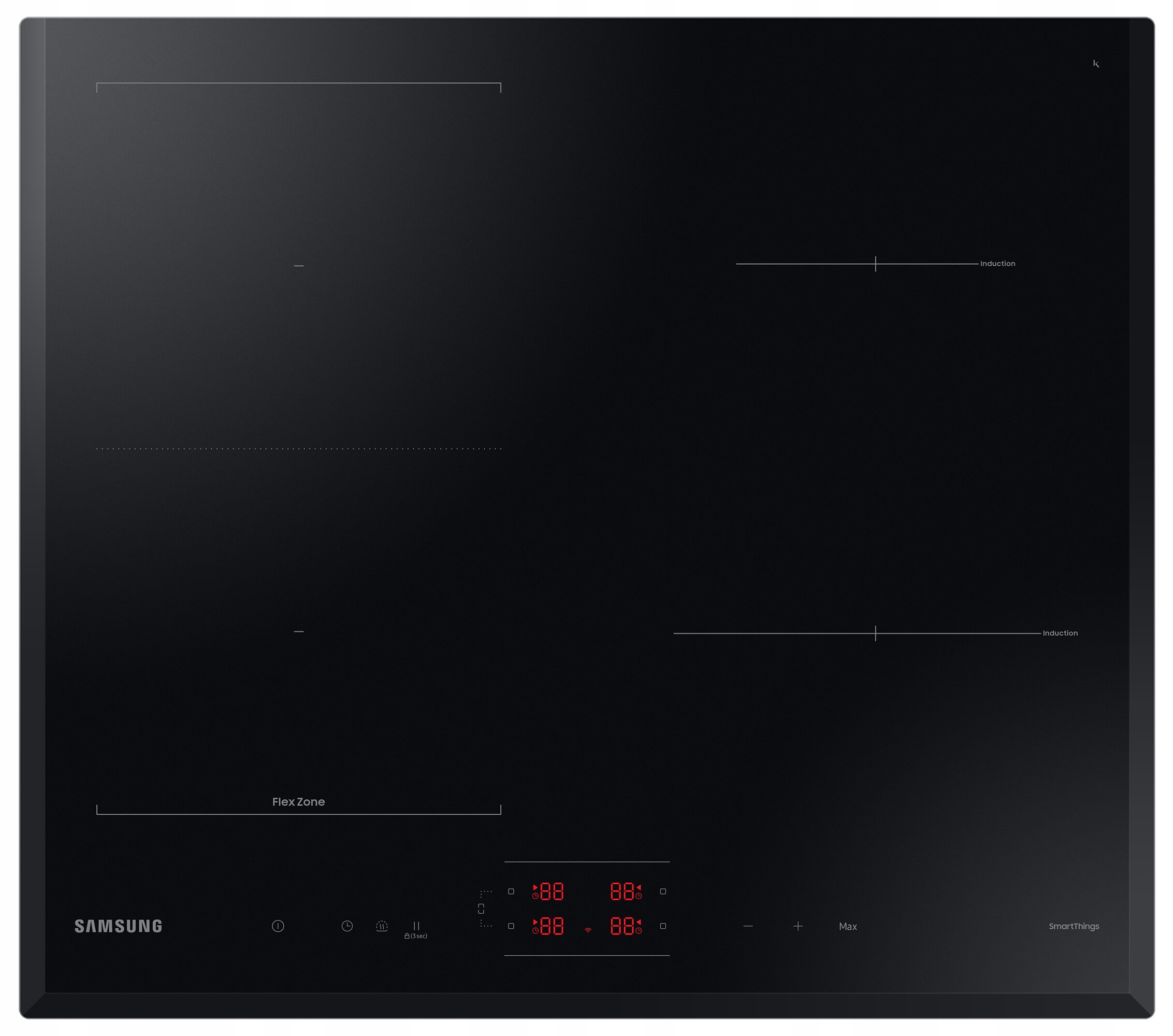 Indukční varná deska Samsung NZ64B5045GK Slim Fit 2 kombinované zóny Flex Zone