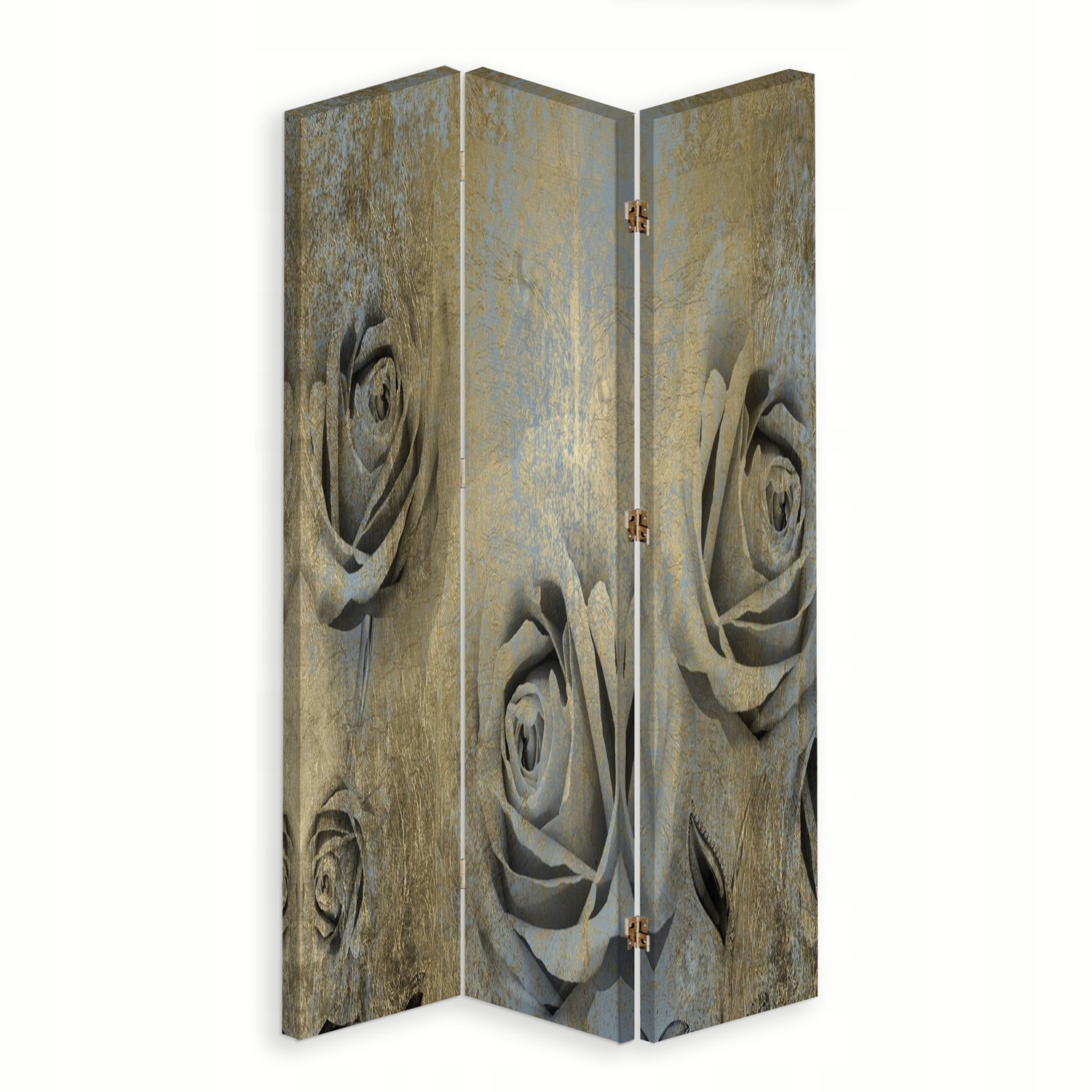 Paraván oboustranný otočný, Růže art deco 110x170