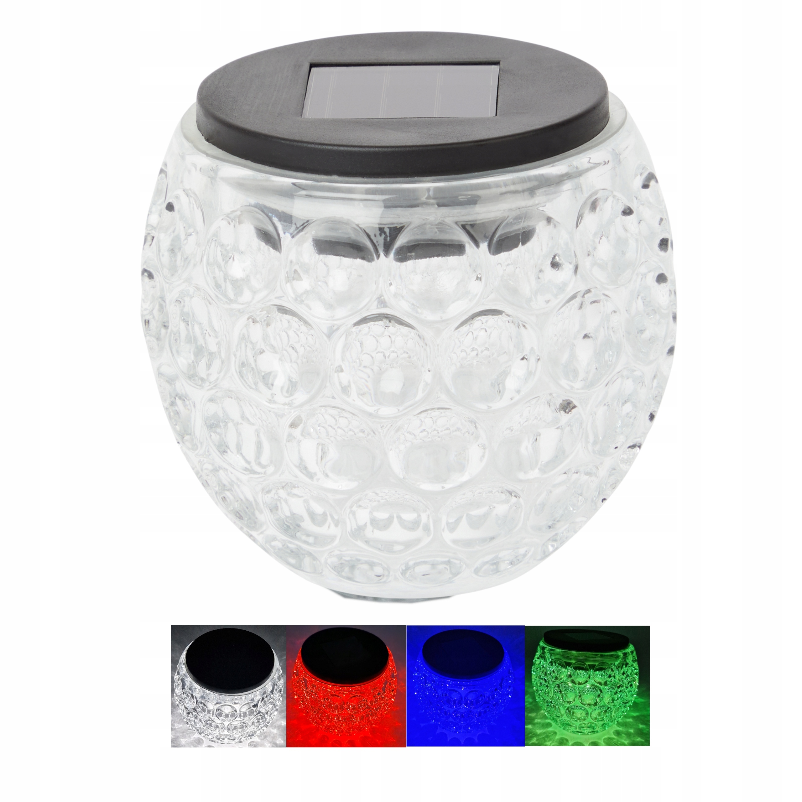 SZKLANA KULA SOLARNA OGRODOWA STOJĄCA KULA XL