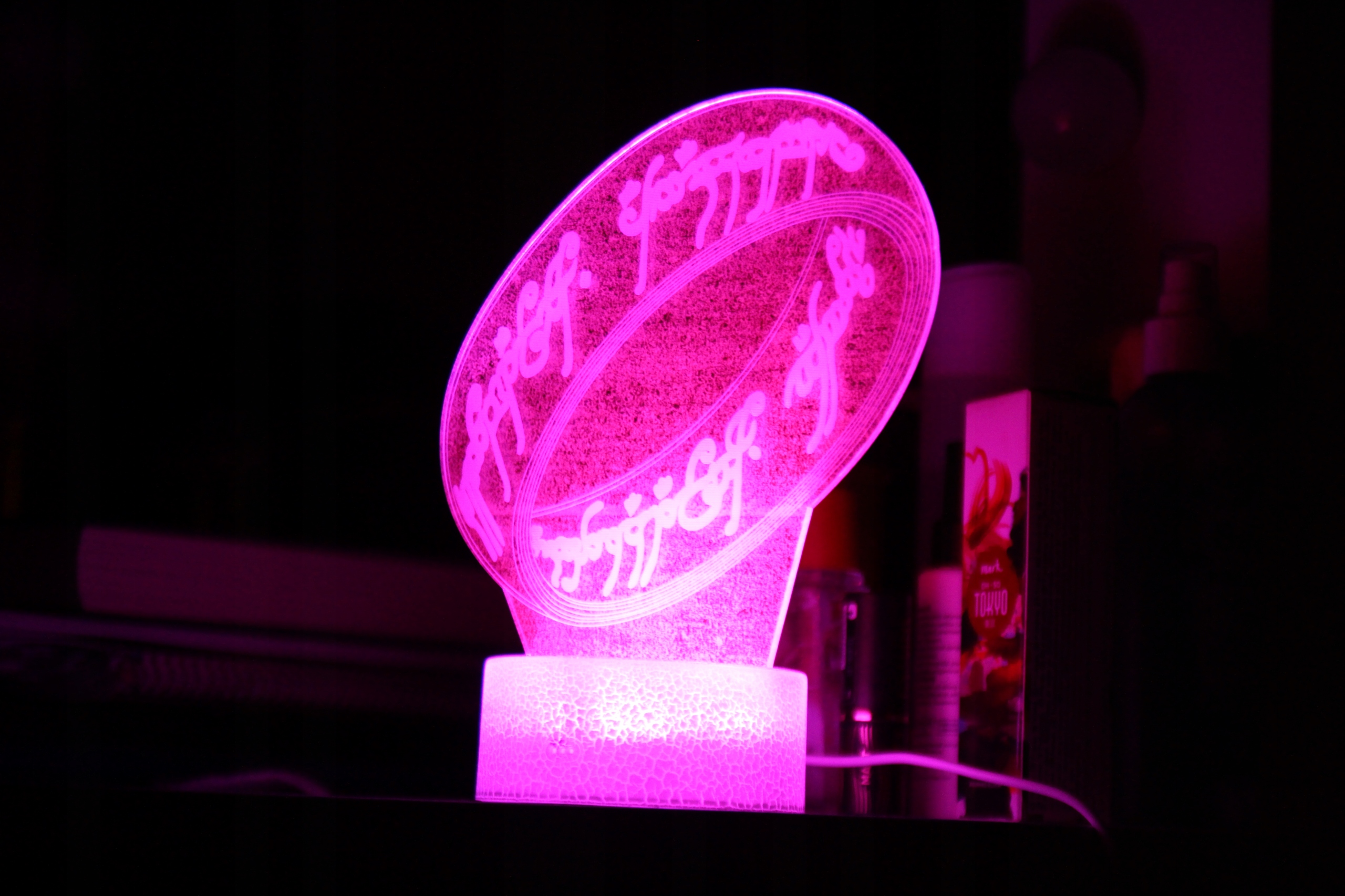 PREMIUM lampka WŁADCA PIERŚCIENI SUPER LAMPA 3D LED USB PIERŚCIEŃ RGB MP092 Kod producenta MPP