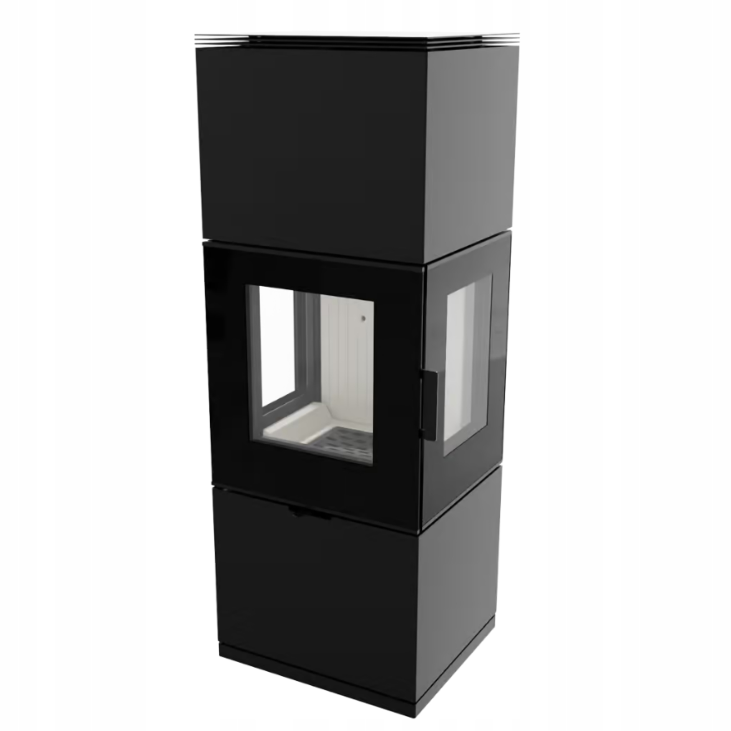 Kamna Koza Inga třístranná 8 kW, průměr 150 mm