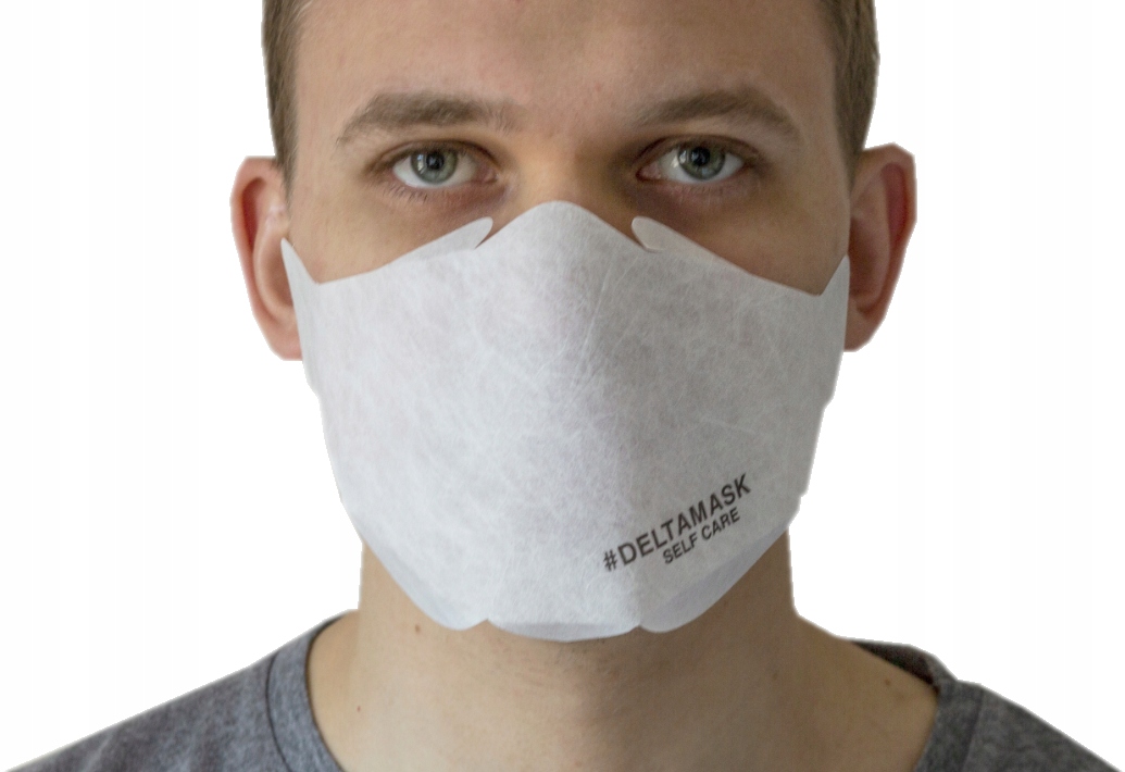 MASKA NA TWARZ MASECZKA OCHRONNA POLSKA 10 SZTUK Kolor dominujący biały