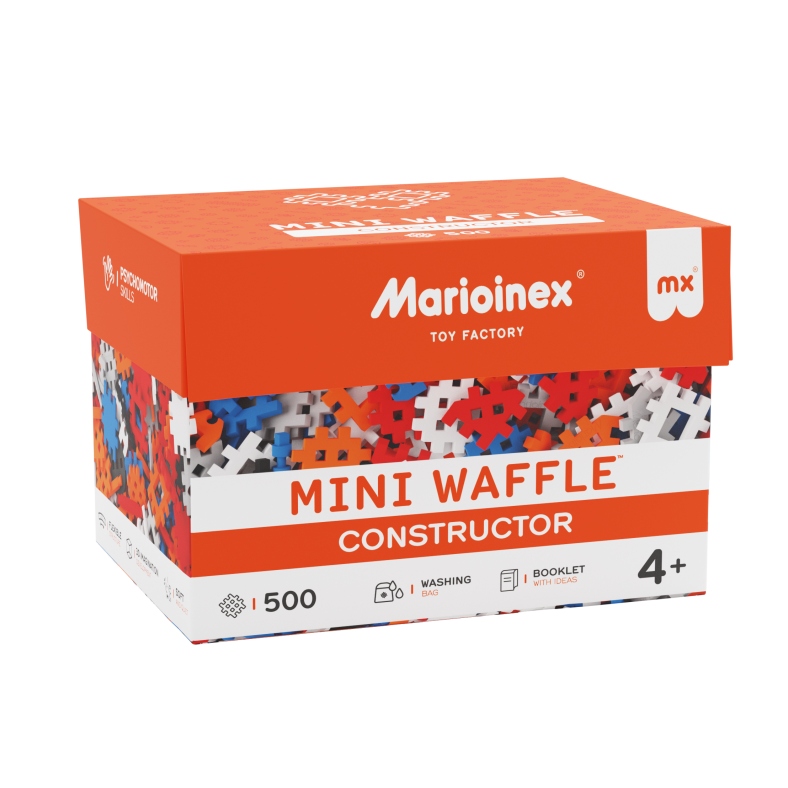 Klocki konstrukcyjne Marioinex Mini Waffle Konstruktor, 500 elementów