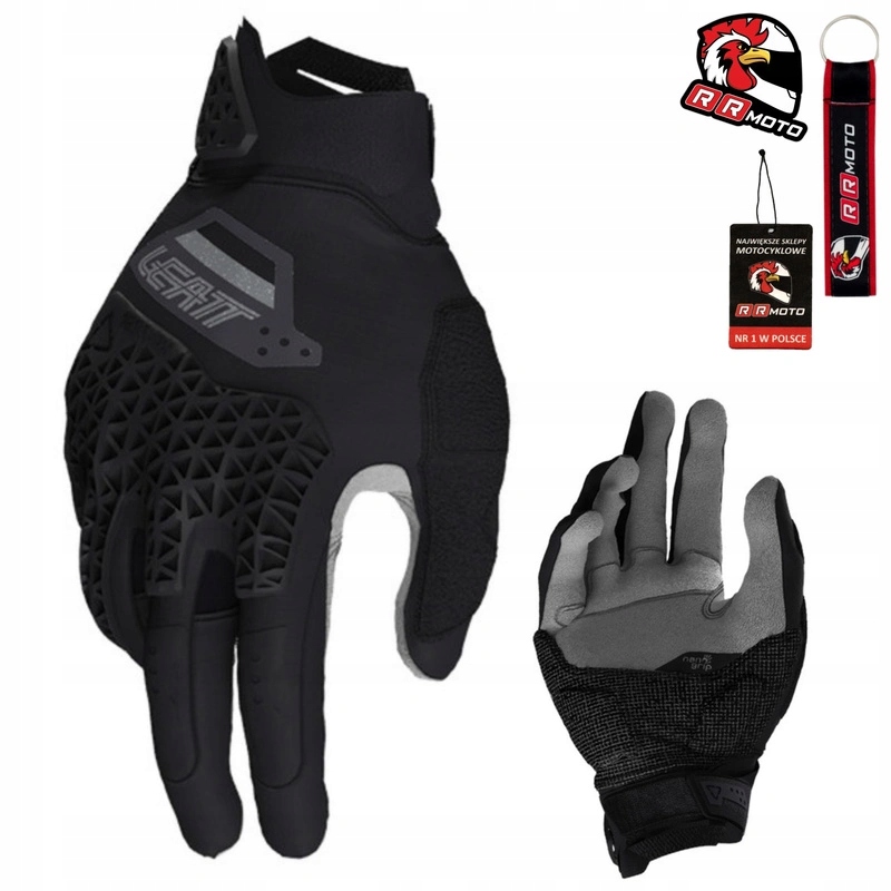Motocyklové rukavice cross Leatt Adv Rally 5.5 Stealth čierne Darčeky