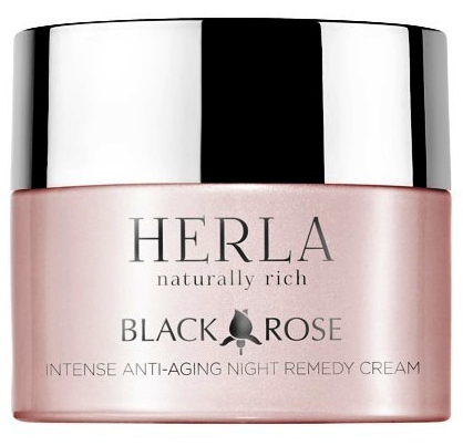 Krem przeciwstarzeniowy do twarzy Herla Black Rose na noc 50 ml
