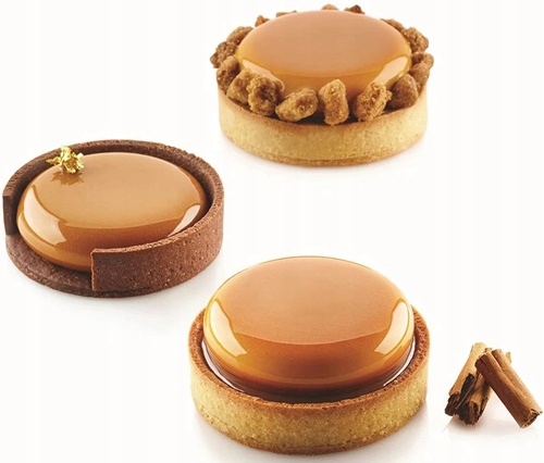 FOREMKI DO TARTALETEK FORMA PERFOROWANA DO PIECZENIA TARTY RING RANT 6SZT Materiał inny