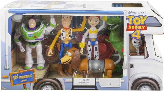 Toy Story 4 Zestaw 6 Figurek Chudy Buzz Rex Jessie Mattel GDL54 Nowy