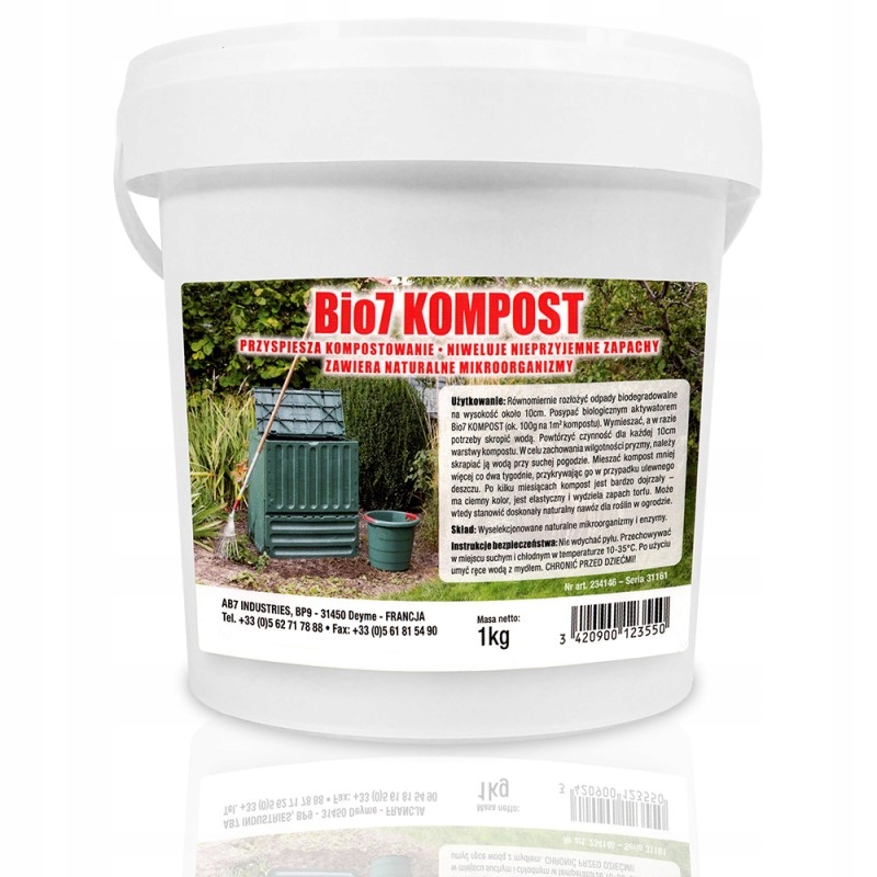 

Bio7 Kompost bakterie kompostowe Zapachy 1kg