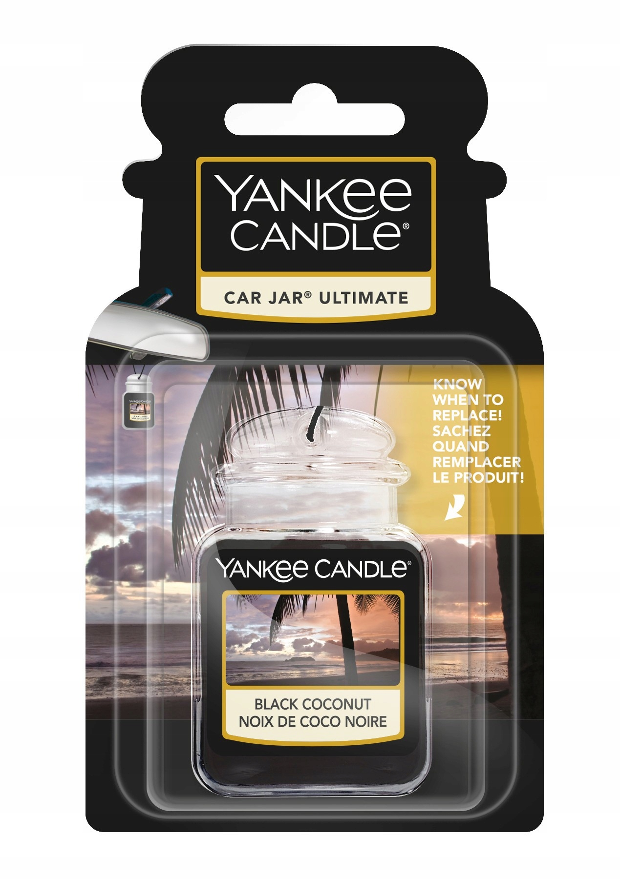 

Yankee Candle Ultimate car jar Black Coconut