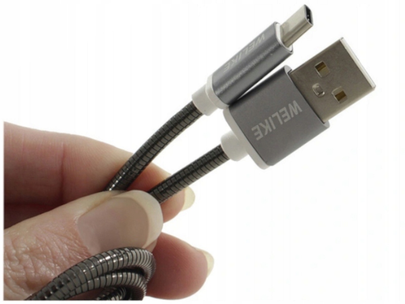 

Mocny Kabel Usb Typ-C Stalowy Oplot do Telefonu