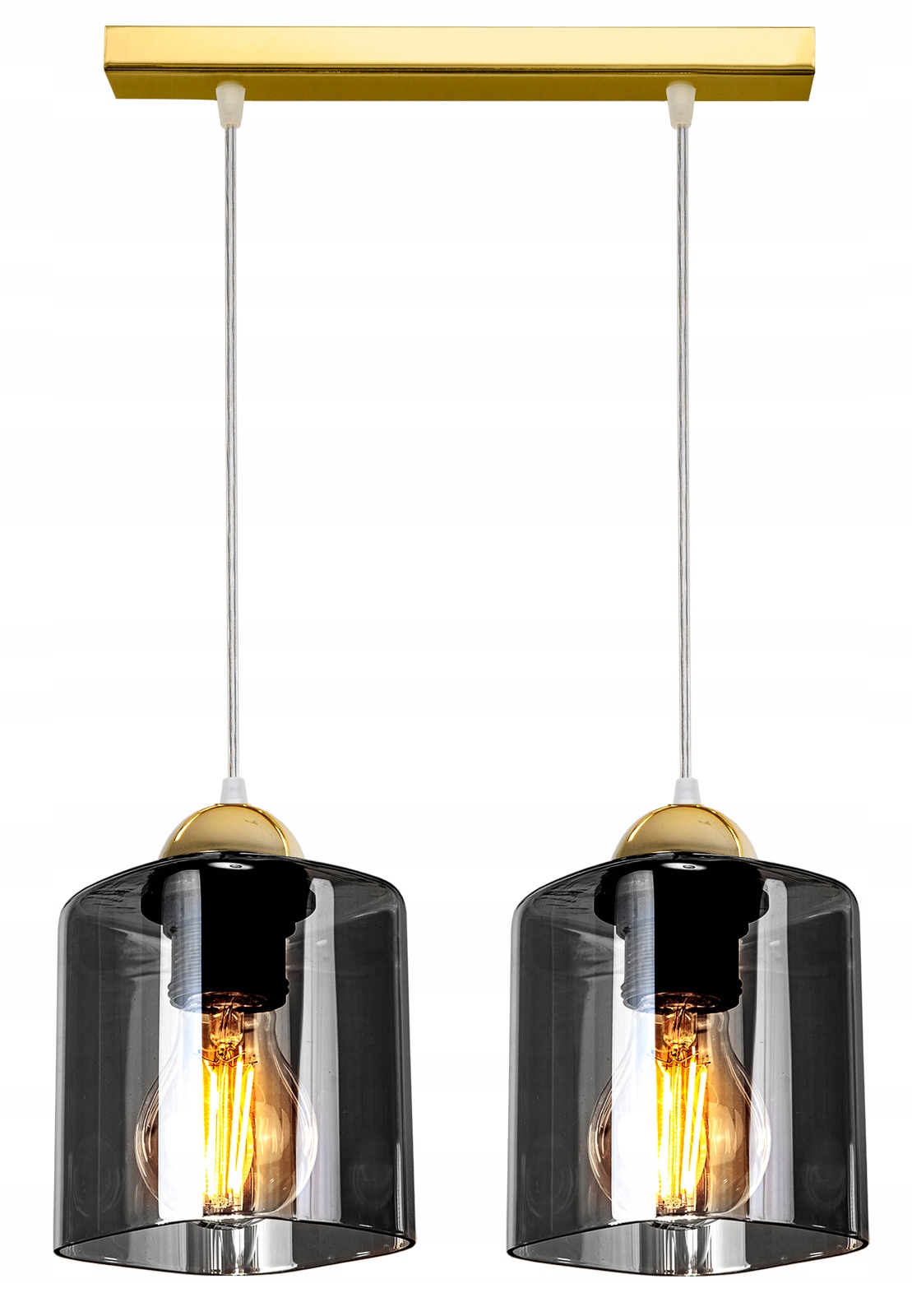 

Lampa Wisząca Sufitowa Żyrandol Złota Loft Led