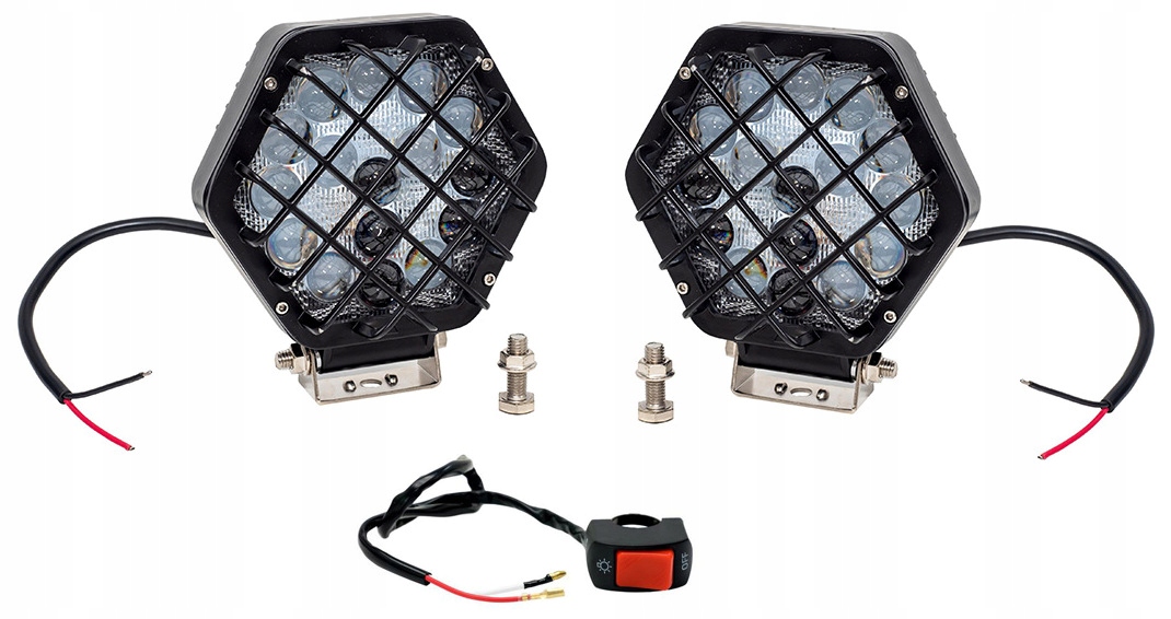 

Zestaw halogenów Led 48W włącznik do Quada