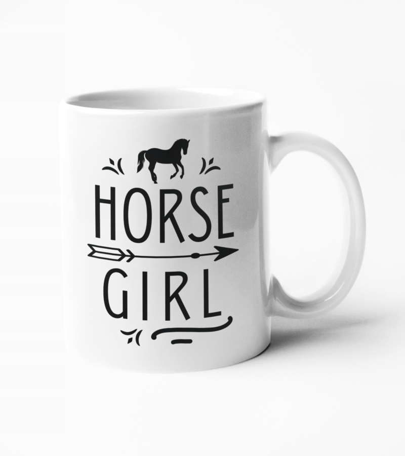 

Kubek z nadrukiem Koń Horse Girl 330ml