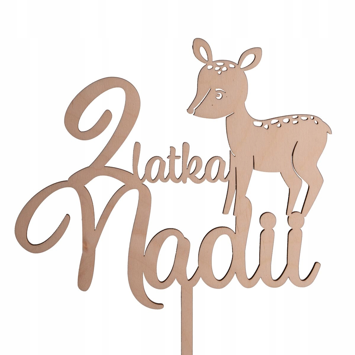 ТОППЕР ТОРТ НАДПИСЬ ДЕНЬ РОЖДЕНИЯ ОЛЕНЬ САРНА ЖИВОТНОЕ