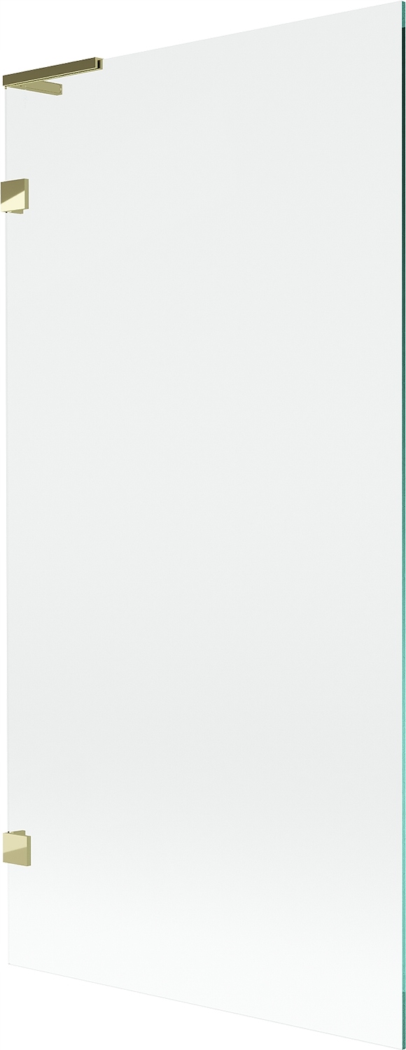 Mexen Lunar L vanová zástěna 1-křídlová 90 x 150 cm, transparentní, zlatá