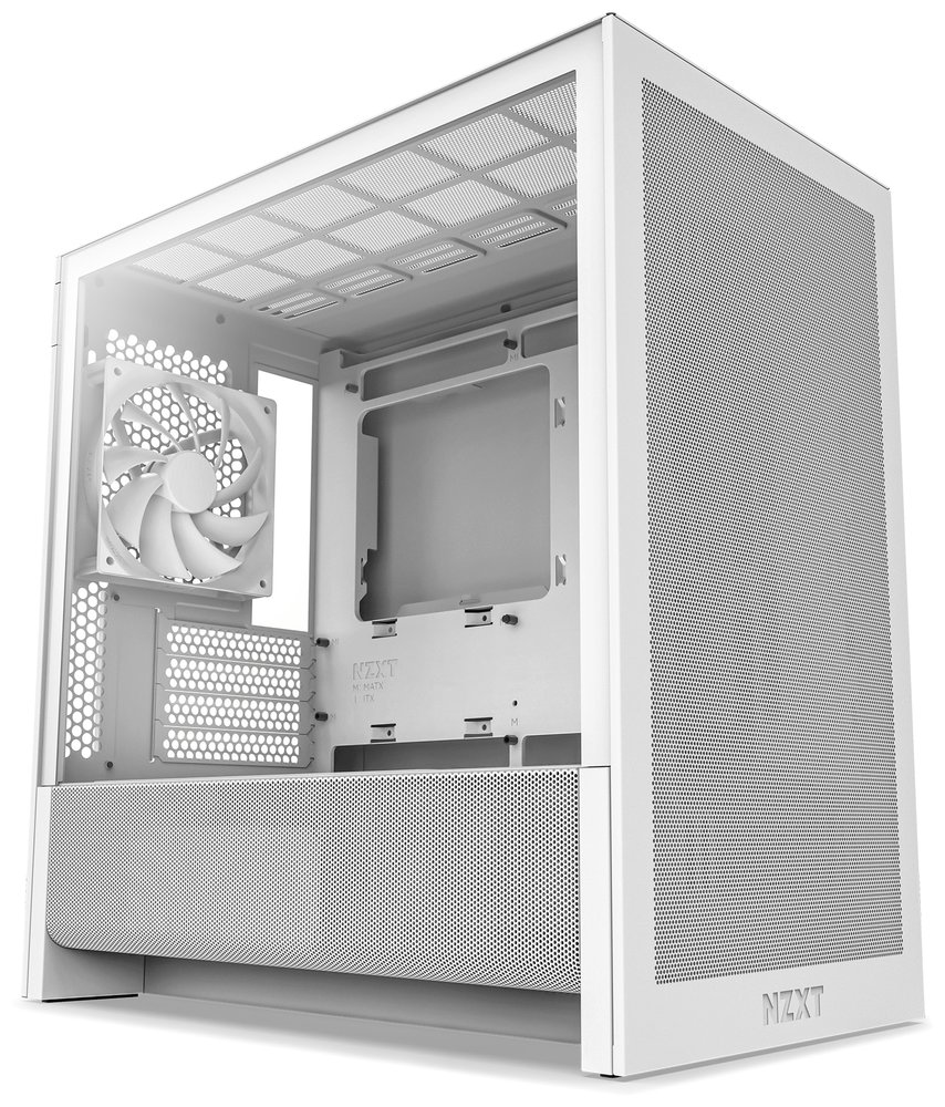 Nzxt skříň H3 Flow microATX 1x120mm Usb Usb-c bílá