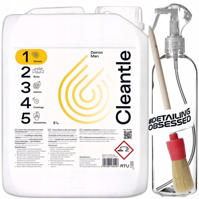 

Cleantle Deiron Man deironizer czyszczenie felg 5L