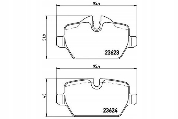 Brembo Brzdové Destičky Bmw 3 E90 05- Zadní Asistent řidiče #28