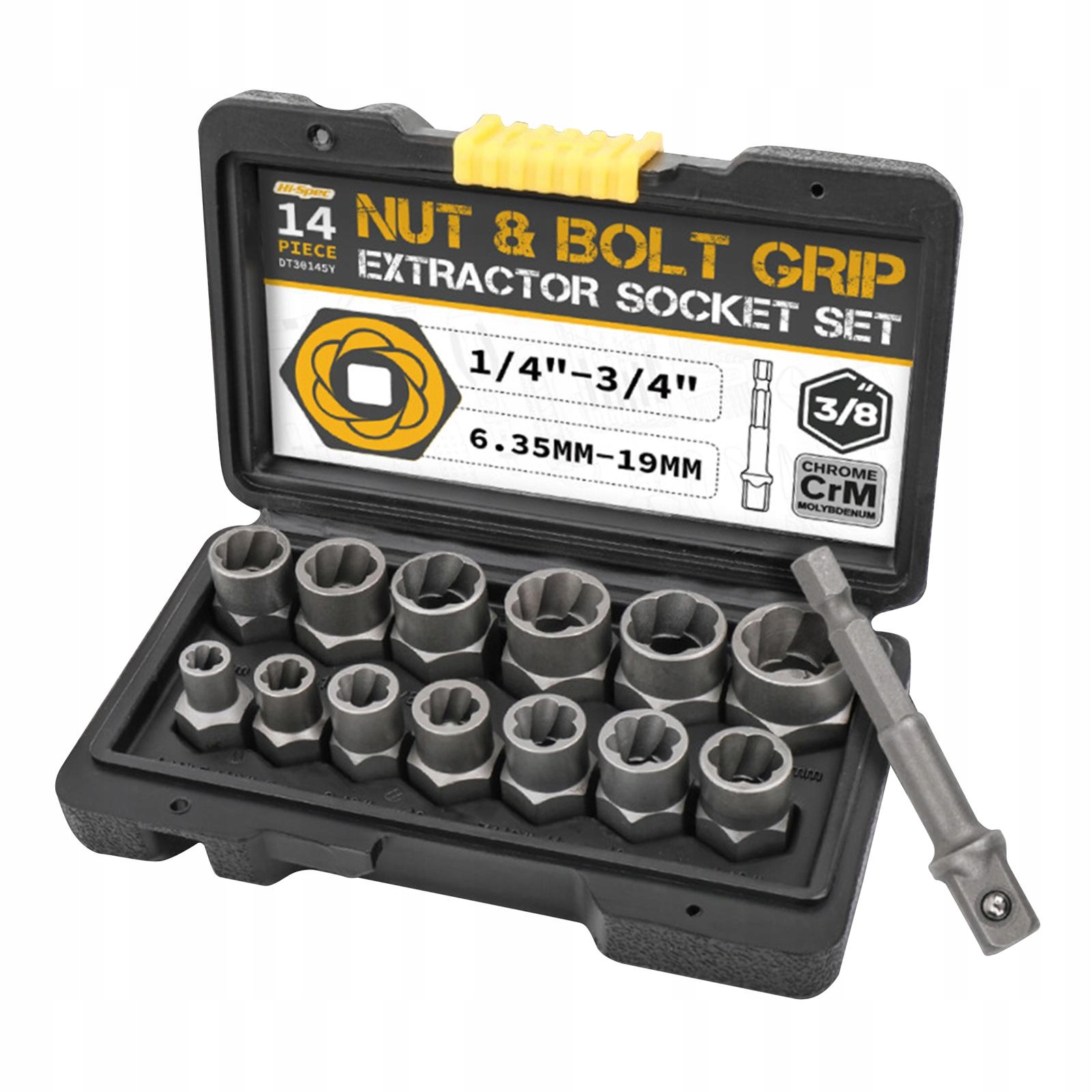 14x набор торцевых головок для удаления поврежденных болтов