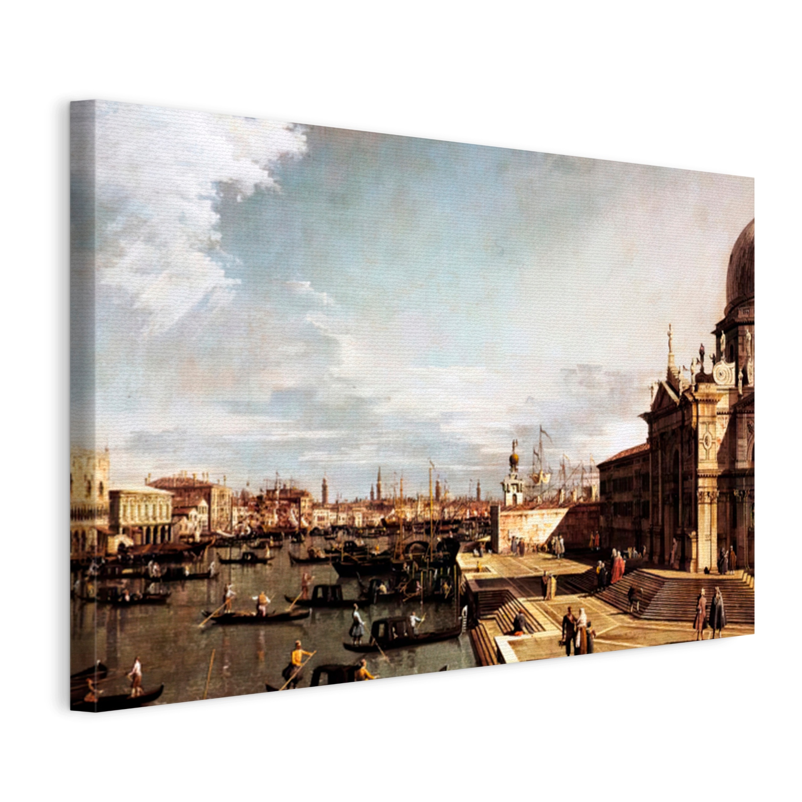 Obraz na plátně Canaletto – Vstup do Velkého kanálu a kostel Santa Ma