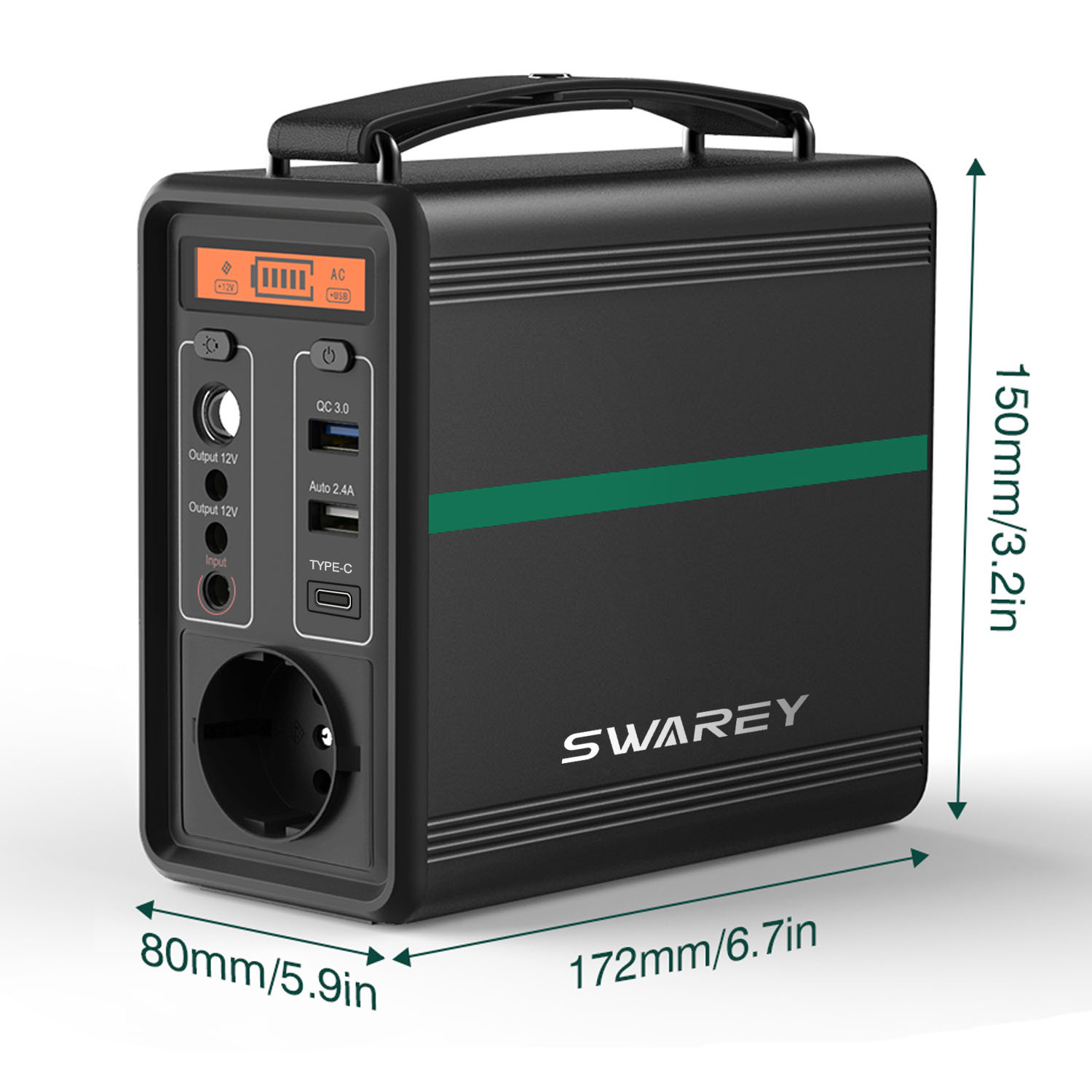 POWER BANK SWAREY GENERATOR SOLAR 52000 mAh Type-c / QC3.0 /USB+100W SOLAR Marka Swarey