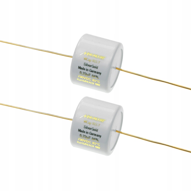 Kondenzátor Mcap Rely SilverGold 0,22uF, 220nF 700V Mundorf – 2 ks – pár