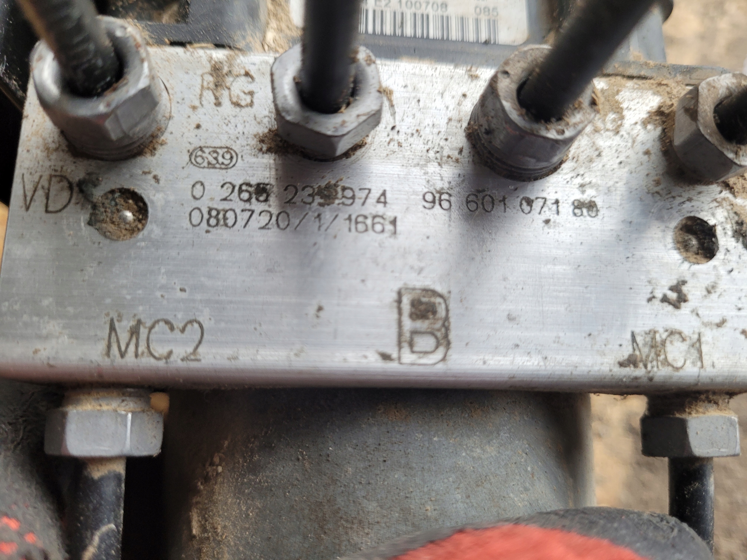 Pumpe ABS bremsen PSA 9665701080