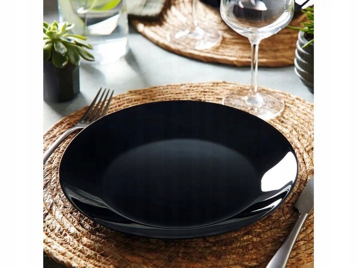 Talerze Serwis Komplet Obiadowy 19el CZARNE TZ85 EAN (GTIN) 0883314899306