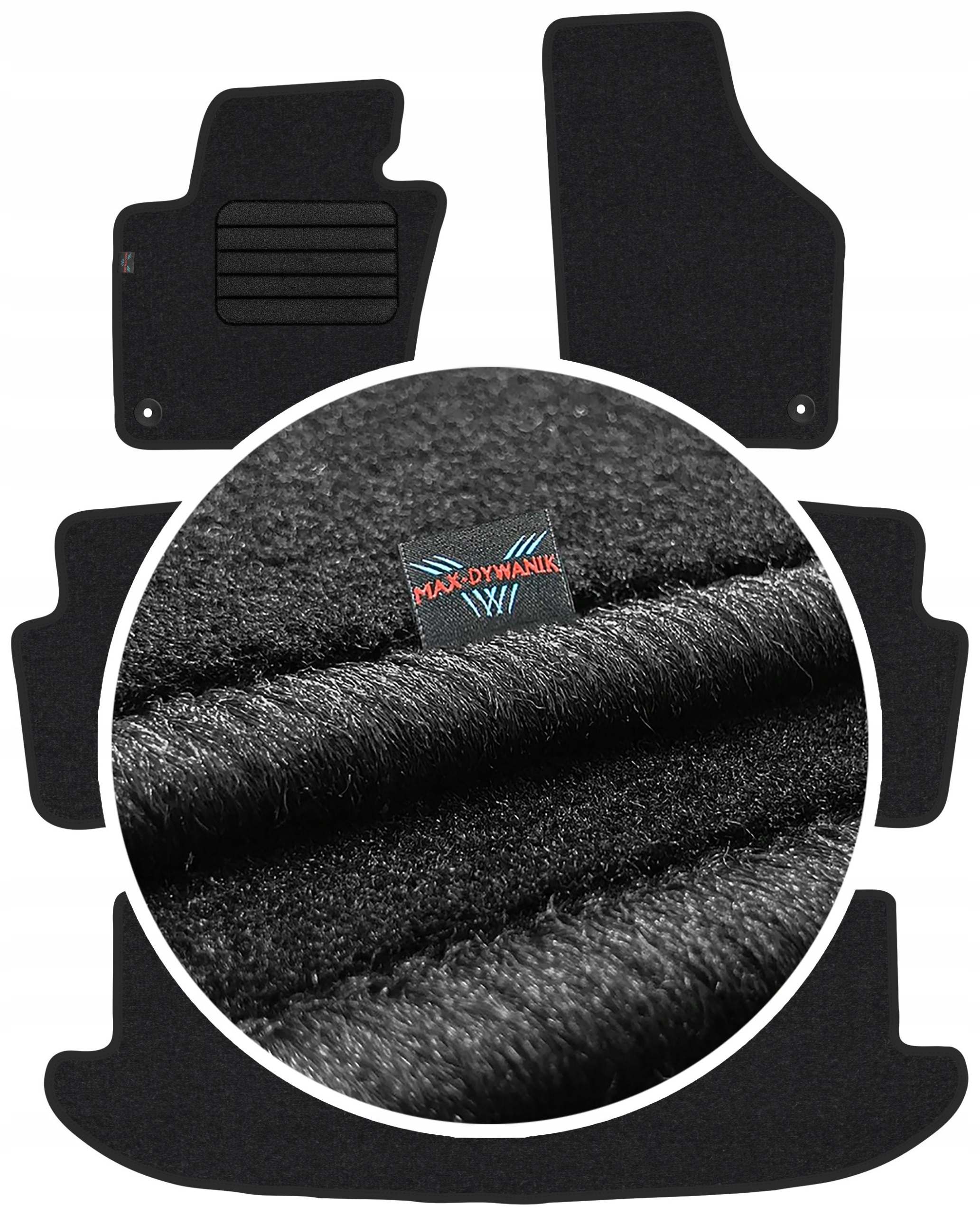 

Vw Sharan II 7os 2010- Wycieraczki welurowe