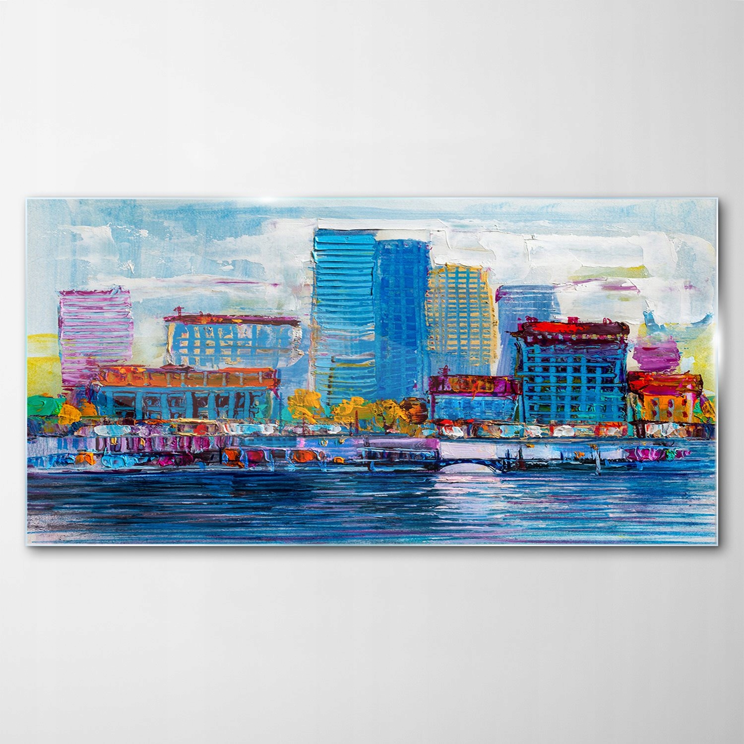 

Hartowany Obraz Szklany Abstrakcja Miasto 140x70