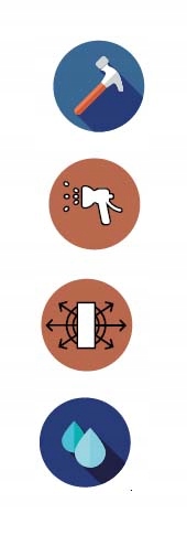 Listwa przysufitowa BIAŁA MDB104 Mardom Decor Szerokość 124 mm