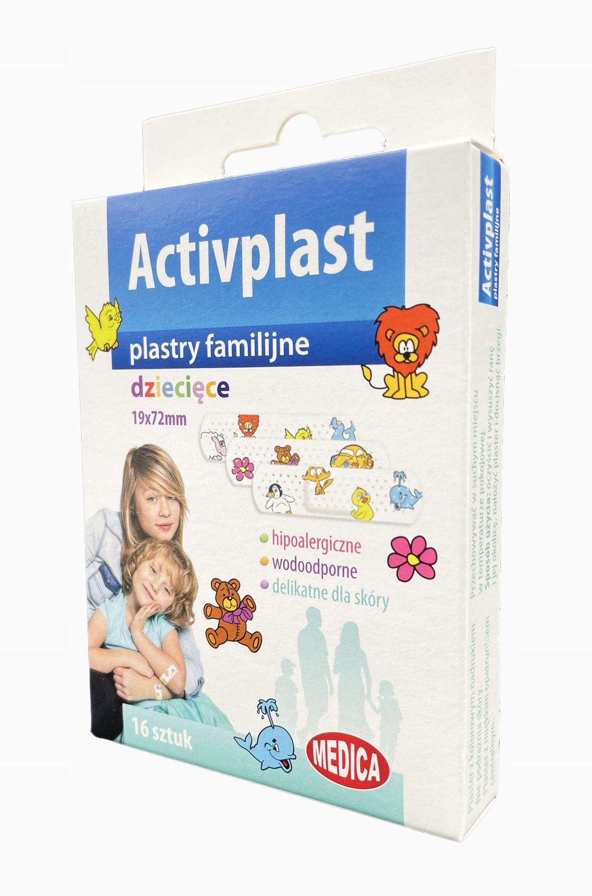 Plastry Dziecięce Activplast dla dzieci 16 sztuk