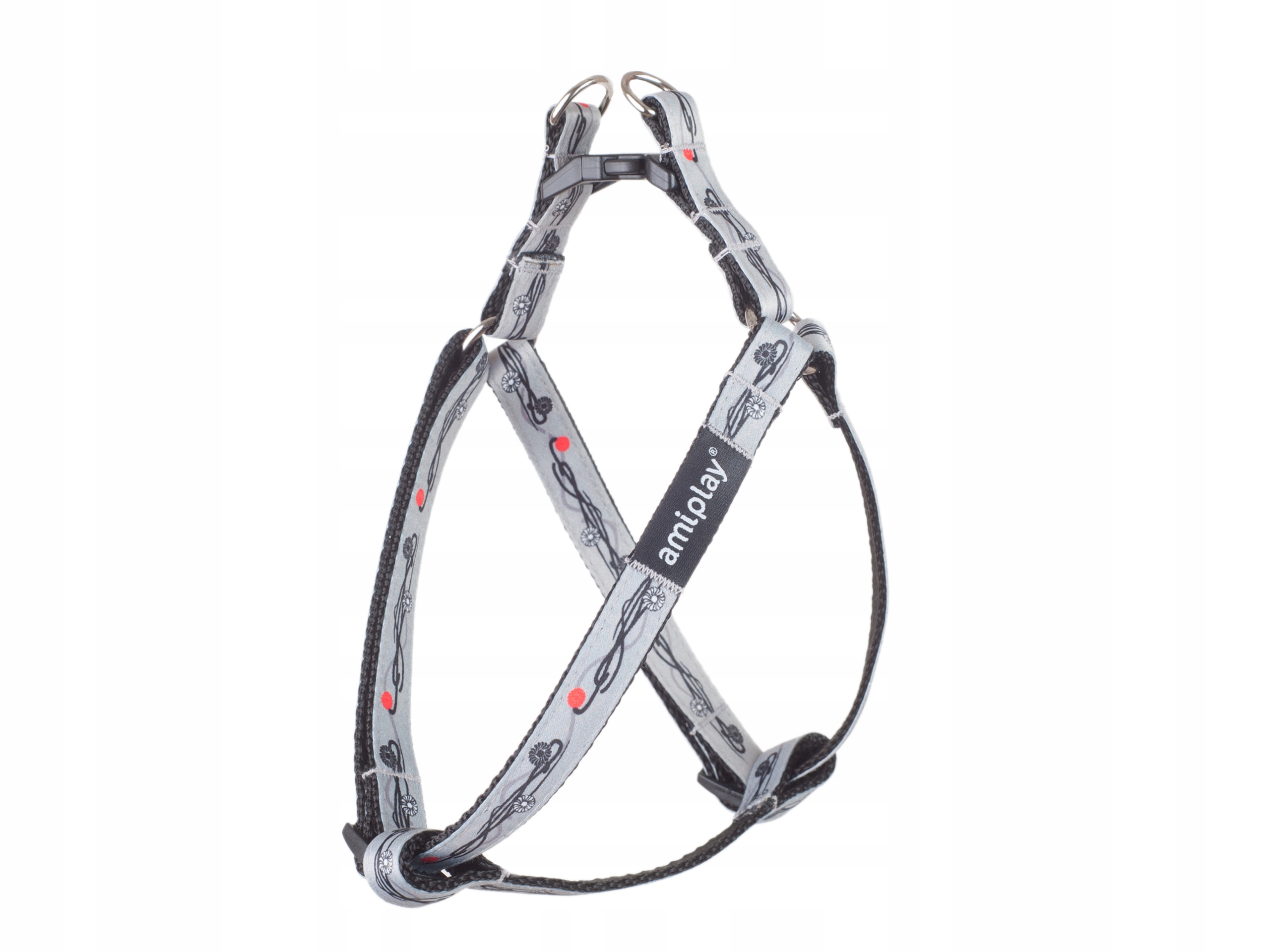 

amiplay Szelki Step-in Joy L Szare kwiatki