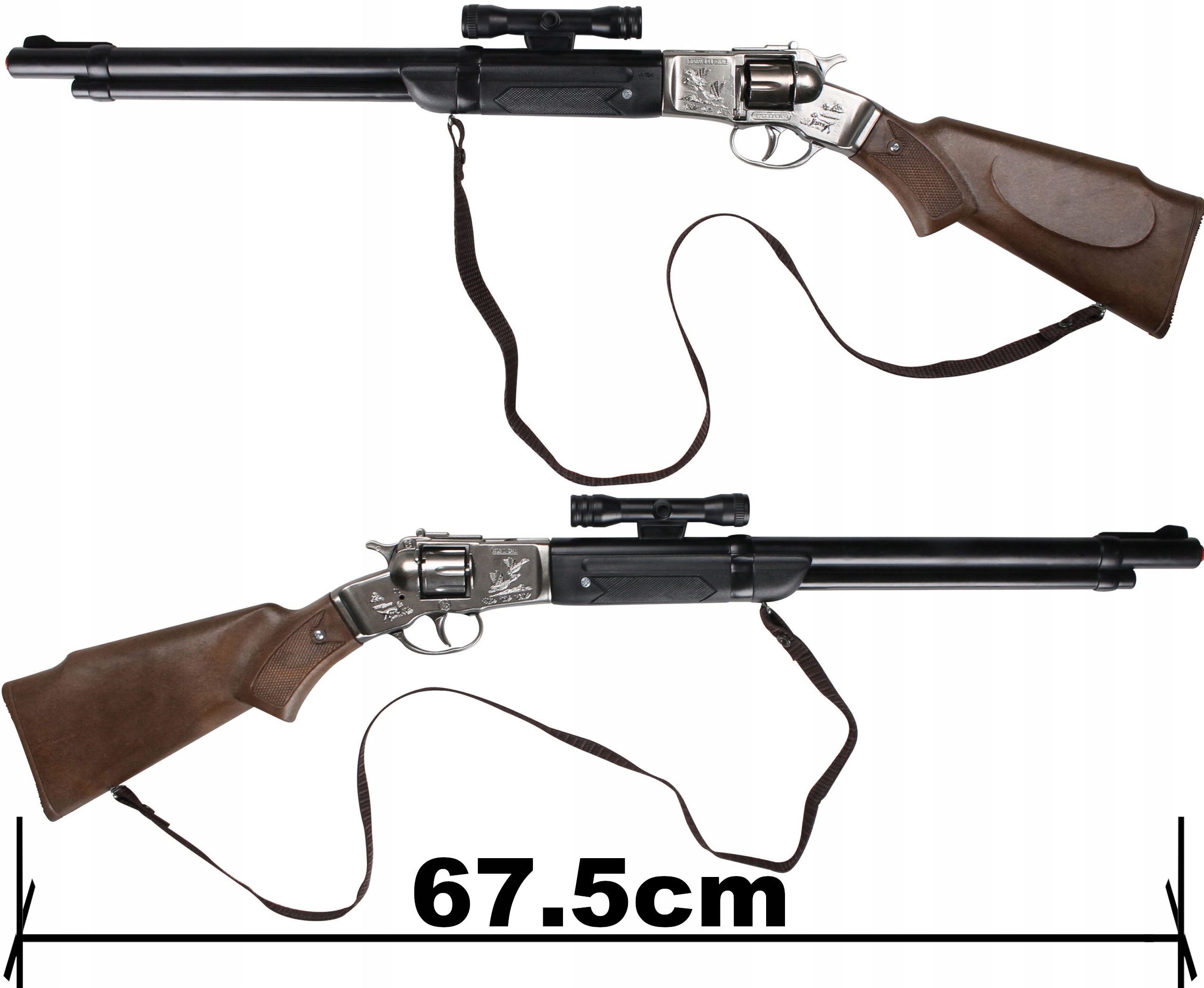 GONHER METALOWA STRZELBA HUKOWA NA KAPISZONY KOWBOJSKA KARABIN 8 - STRZAŁÓW EAN (GTIN) 5906335580260