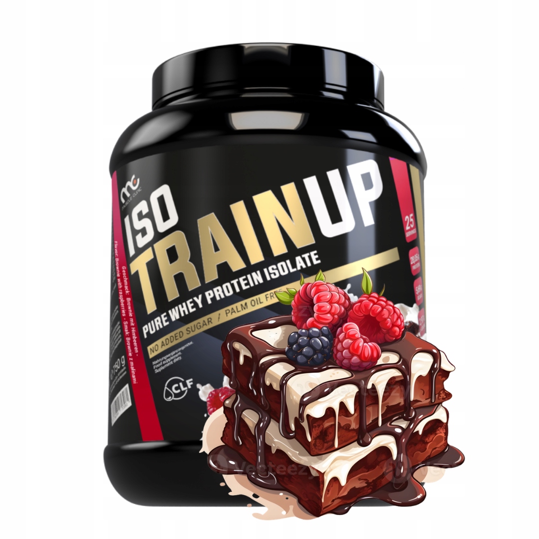 Muscle Clinic Iso Train Up 750g Wpi proteinový izolát brownie s malinami