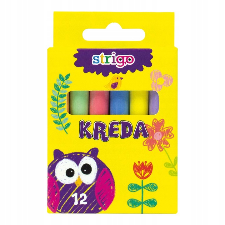 Kreda Strigo niepyląca 12 kolorów