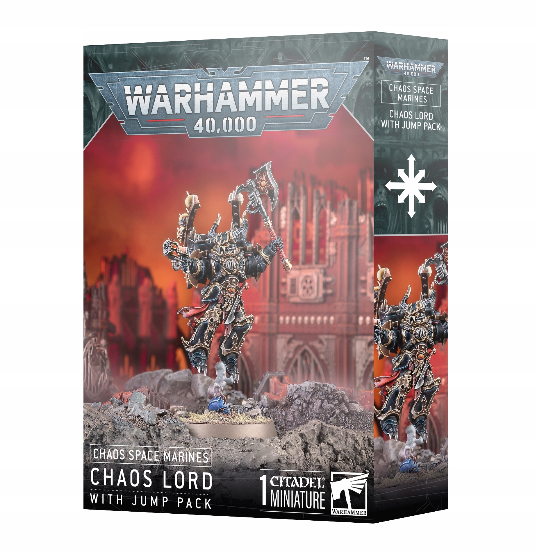 WARHAMMER 40K - Chaos Space Marines: Chaos Lord with Jump Pack