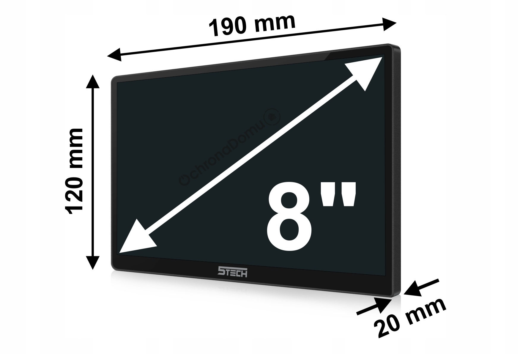 ZESTAW WIDEODOMOFON MONITOR 8" WIFI 5TECH AHD APLIKACJA NAJNOWSZA SERIA!!! Kod producenta Wideodomofon 5tech wifi verus videofon stech