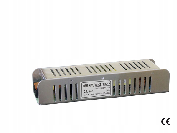 Napájecí zdroj Slc 12V 30A 360W 176-264V Fan IP20