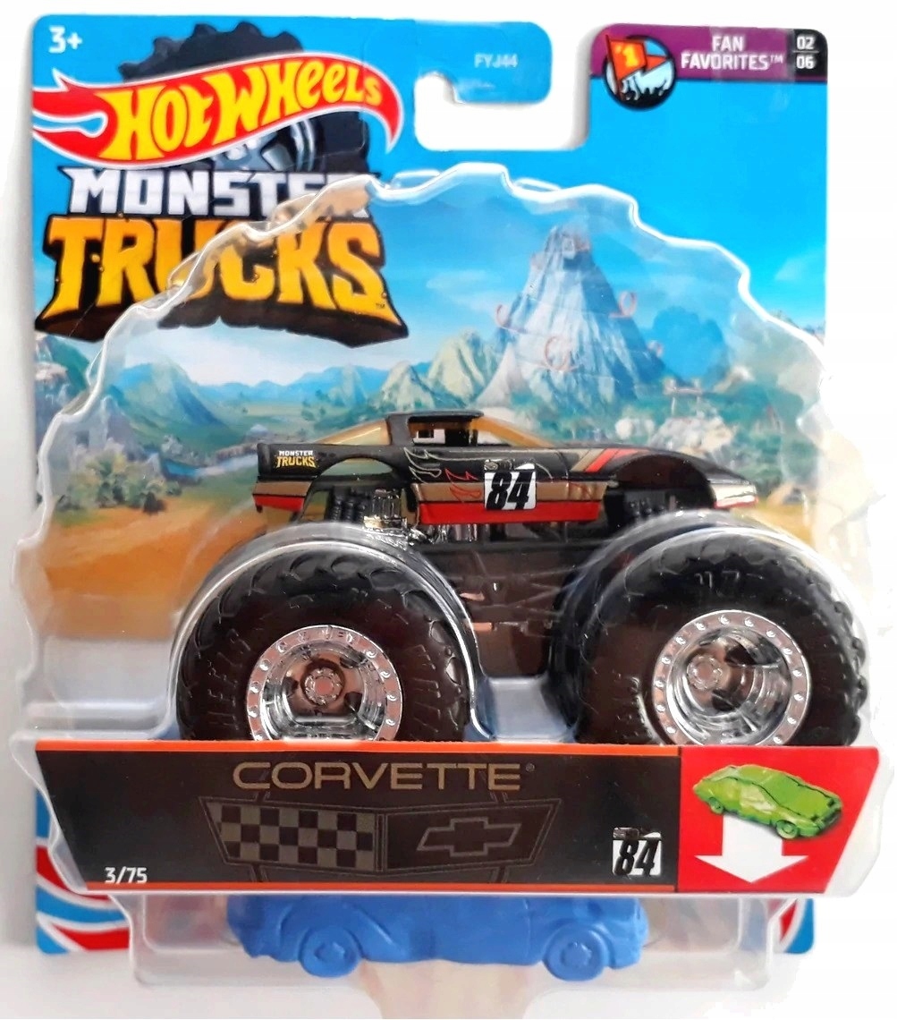 

Corvette 84 Hot Wheels Truck Monster Trucks Truck