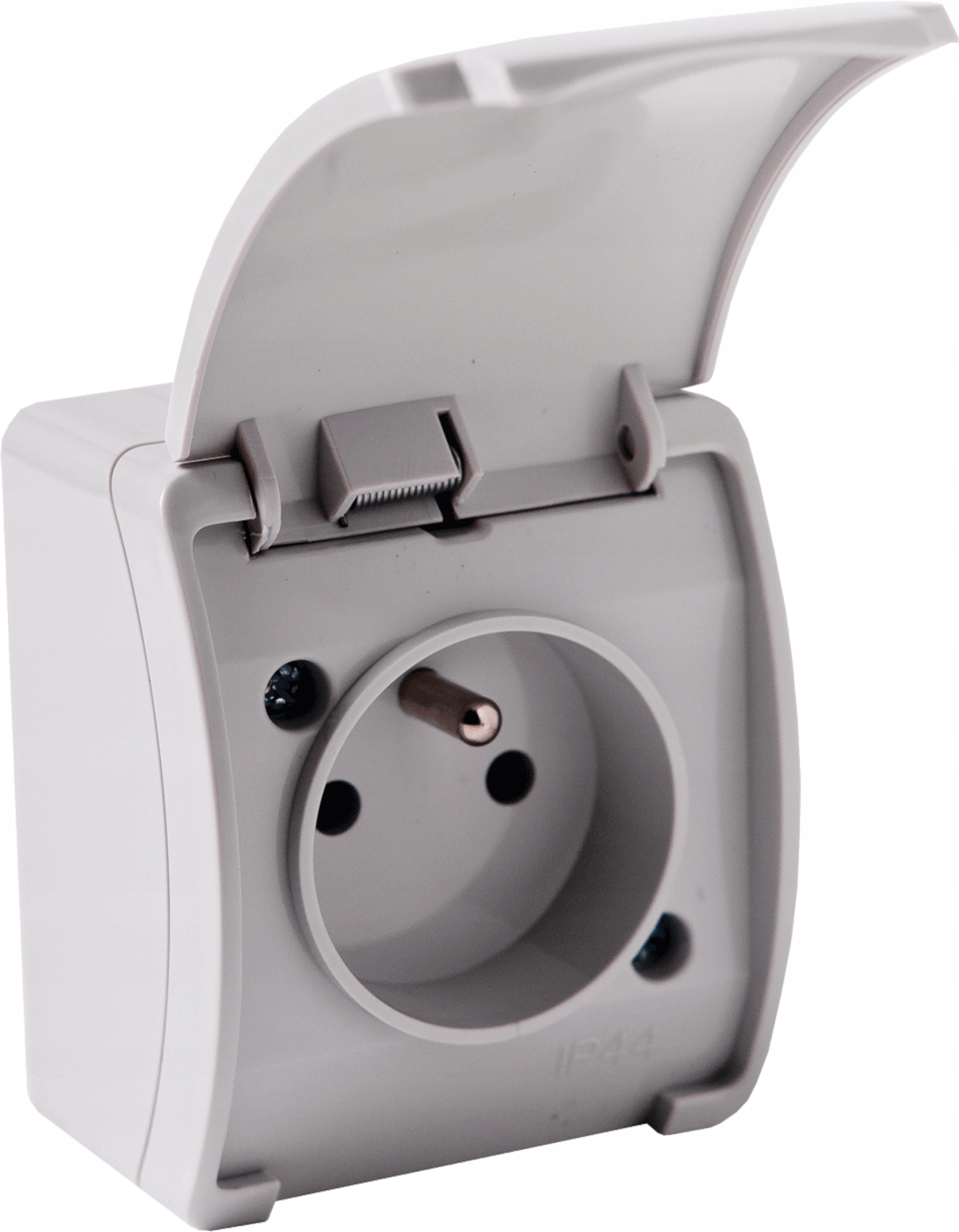 

Gniazdko hermetyczne IP44 elektryczne 230/16 szare