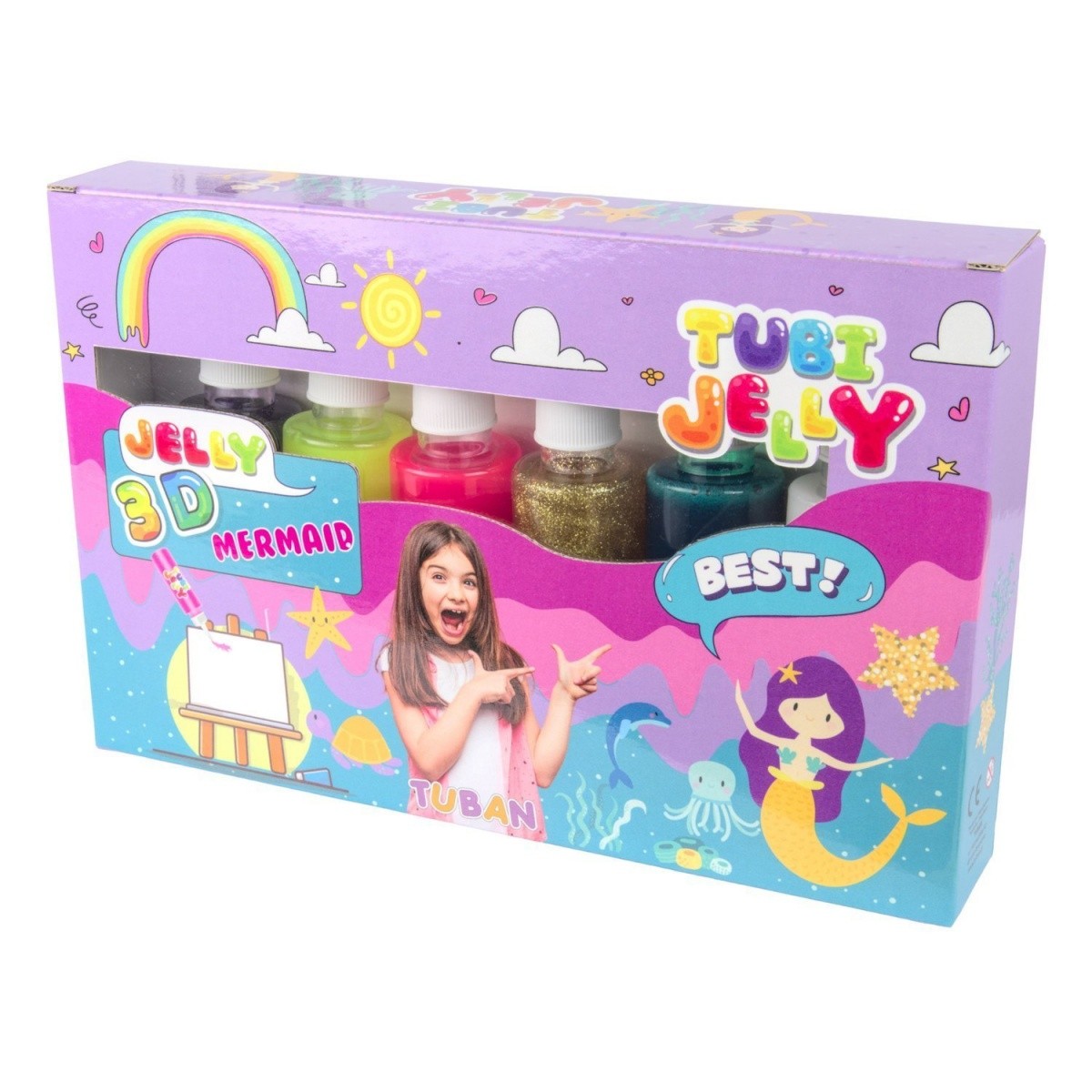 

Zestaw Tuban Tubi Jelly Syrenka 3322