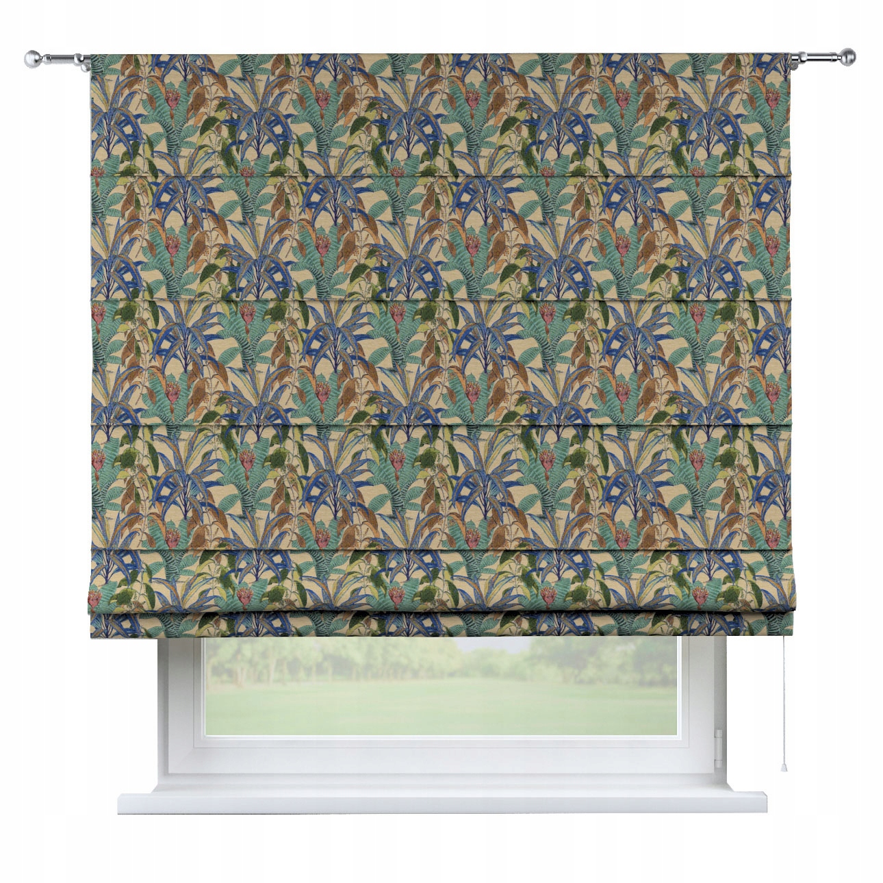 Hotová římská roleta Torino 80x160 cm modrá