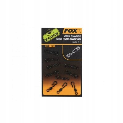 Fox Edges Kwik Change Mini Hook Swivels Size 11