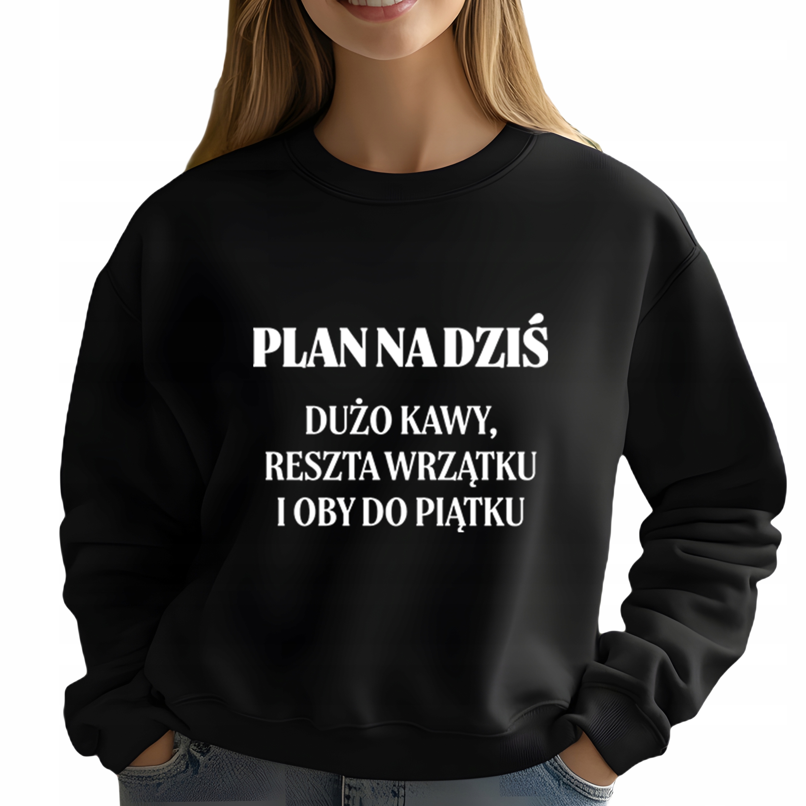 Mikina Černá Bavlněná Teplá Na Dárek Do Kanceláře Práce Oba Do Pátku S