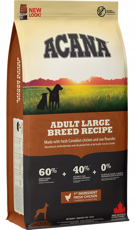 Acana Adult Large Breed sucha karma dla psów dużych ras 17 kg